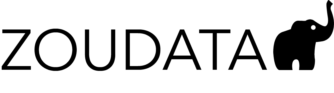 Zoudata elephant wordmark